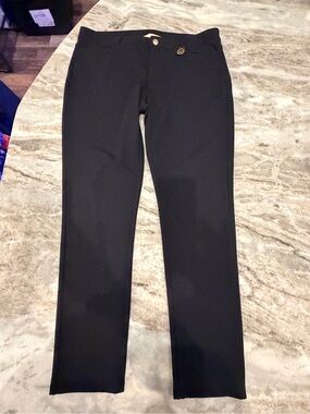 Michael Kors Black Dress Pants Womens 12P Petite Straight Leg Stretch Career